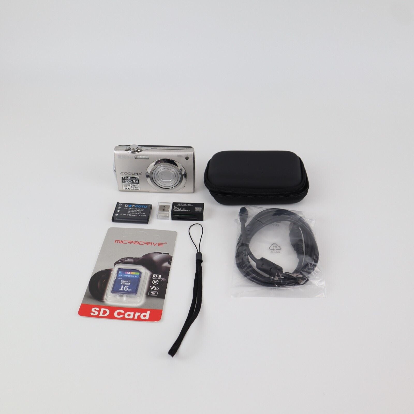 Nikon Coolpix S4000 12MP Digital Camera - FULL KIT - Next Day Post