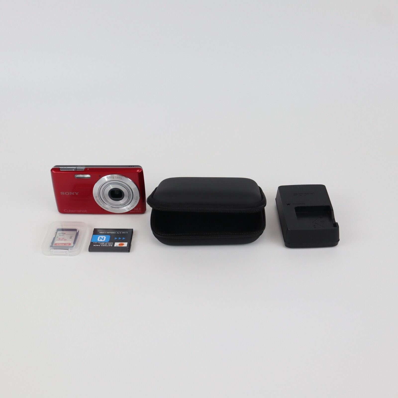 Sony Cyber-shot DSC-W620 14.1MP Black Digital Camera - FULL KIT - 24HR POST