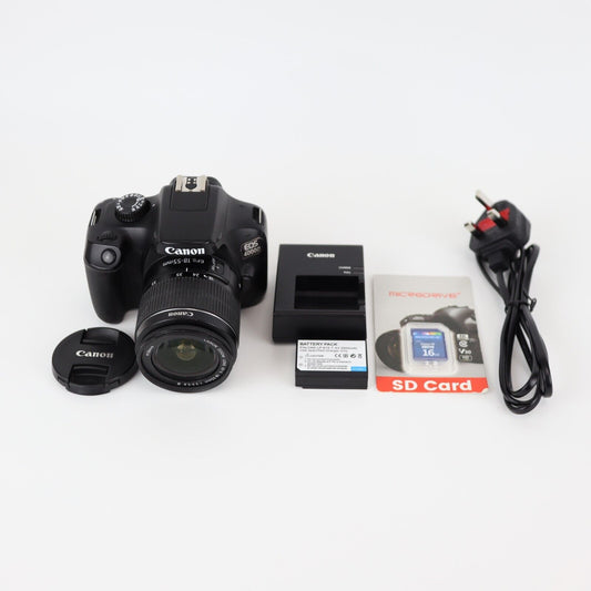 Canon EOS 4000D Camera with 18-55mm Lens - 24HR POSTAGE